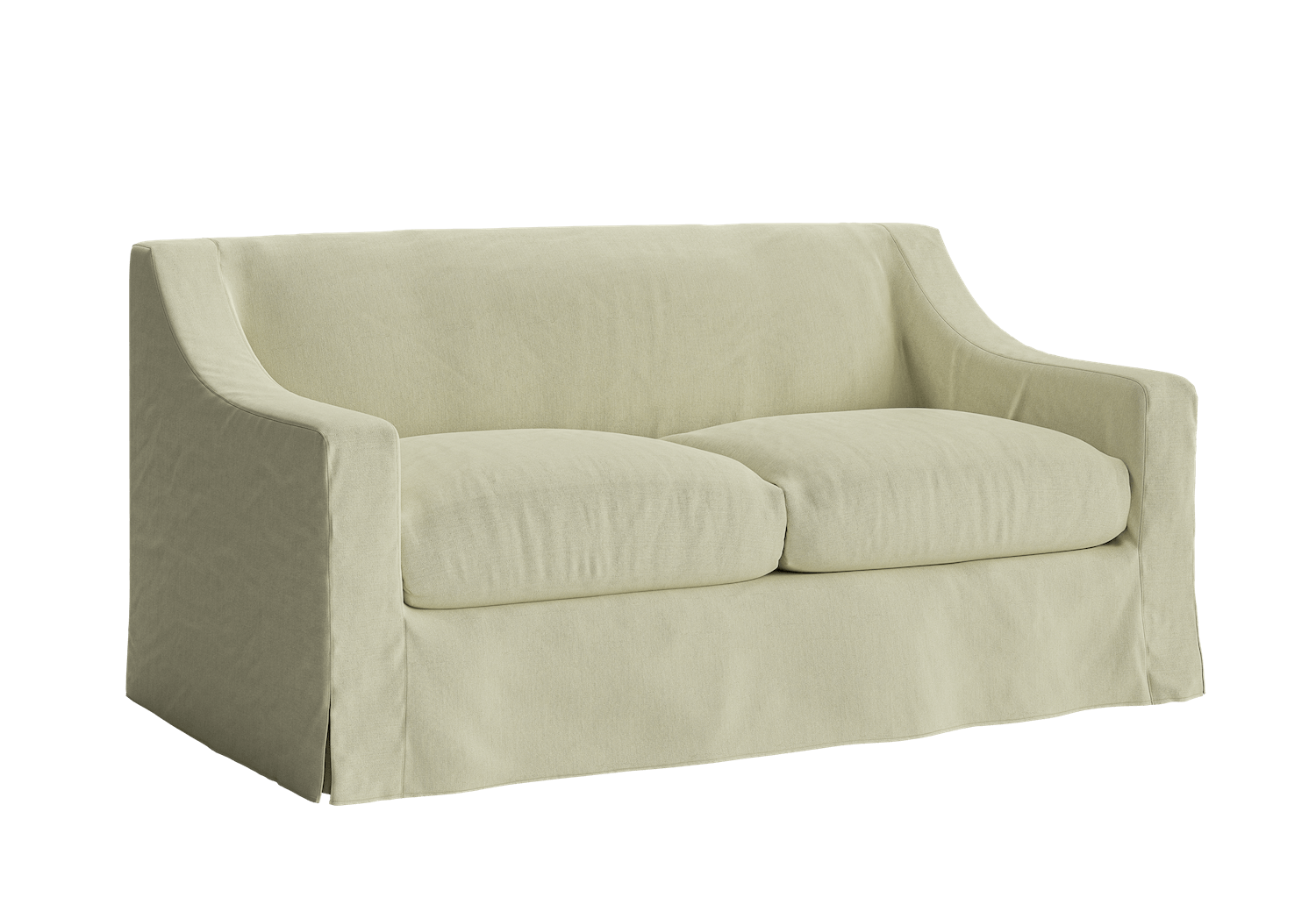 The Evergreen Loveseat in Hemp Blend