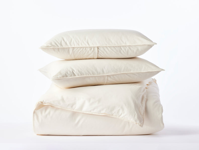 Organic Crinkled Percale™ Duvet Set