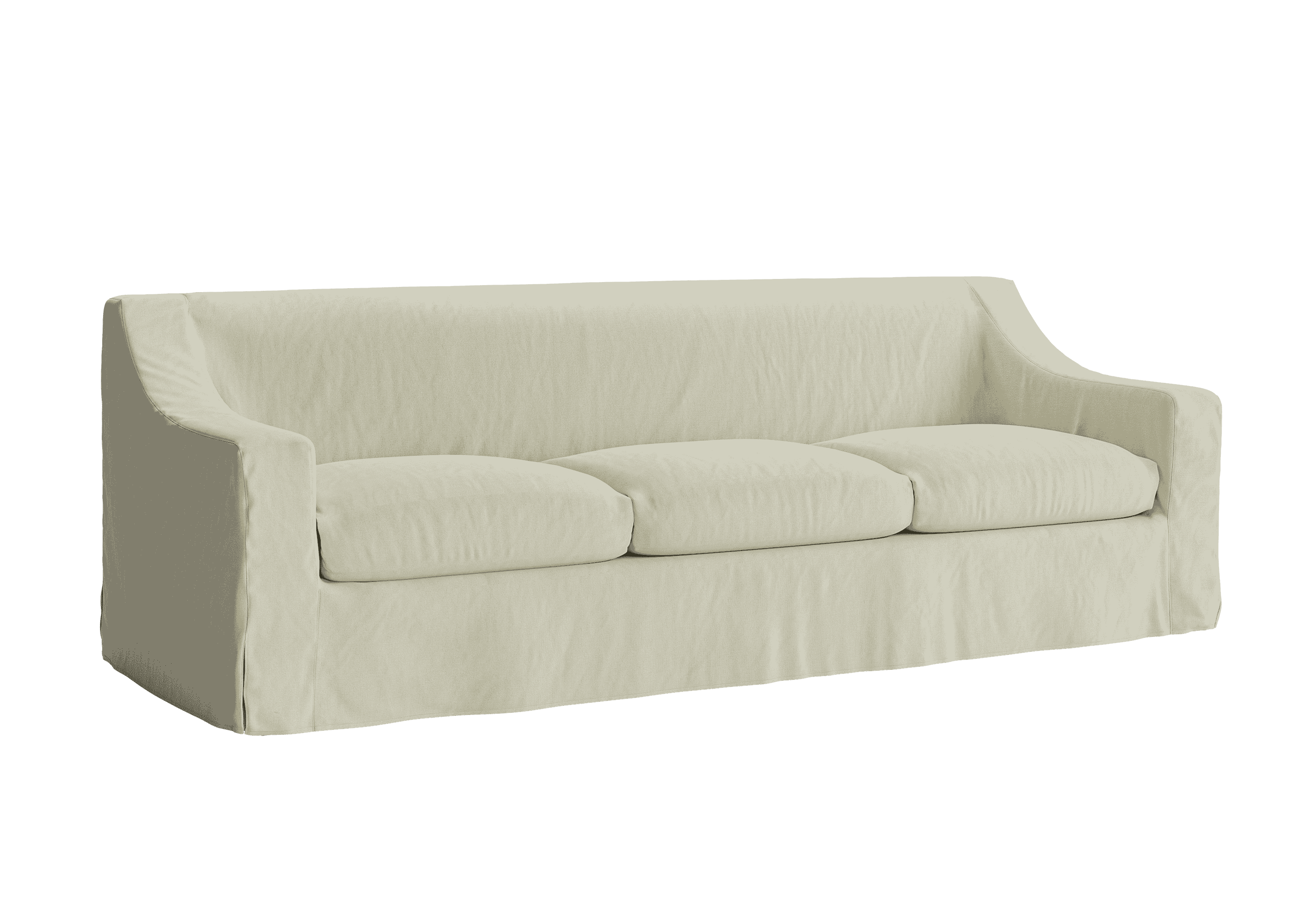 The Evergreen Sofa in Hemp Blend