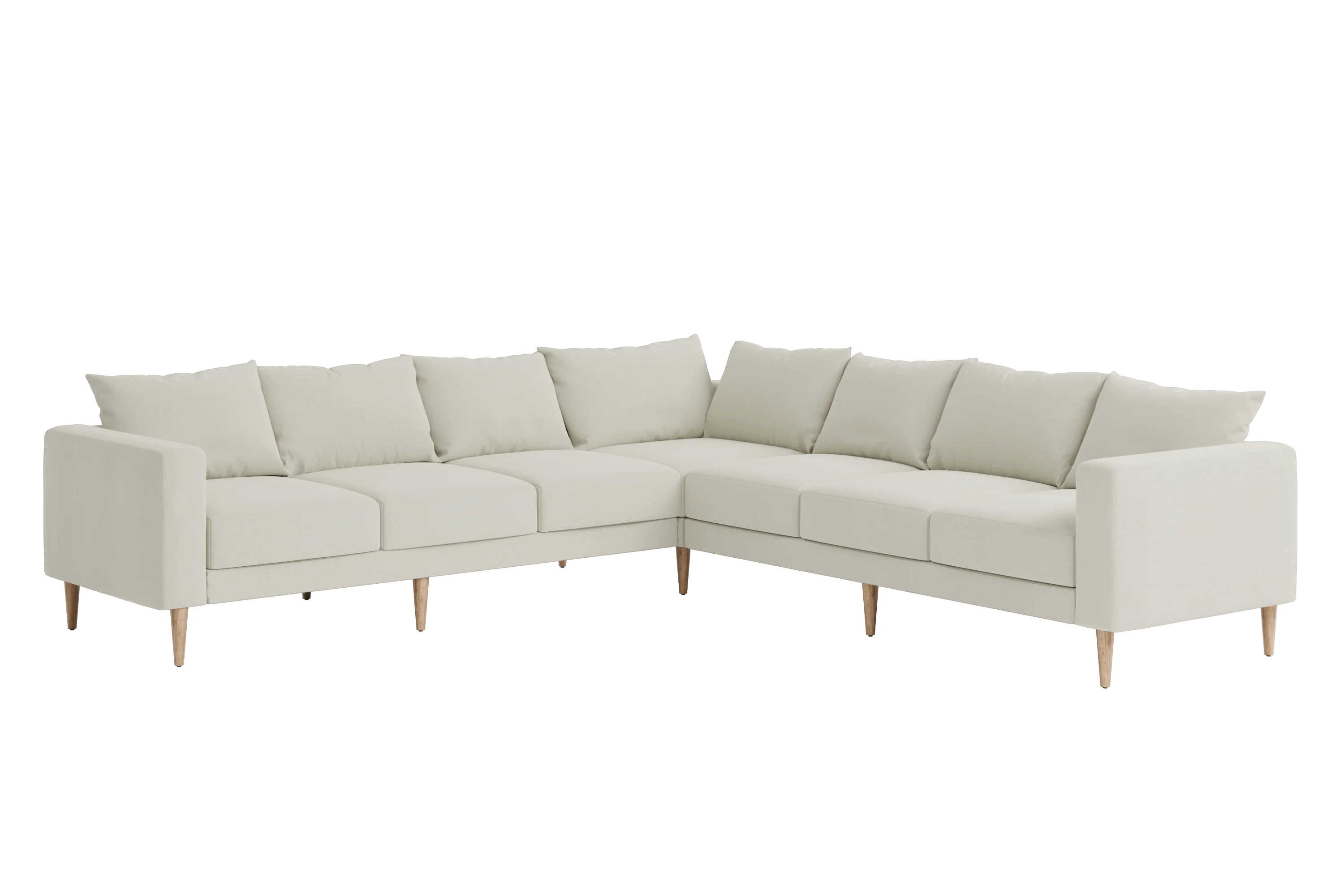 The Essential Corner Sectional (7 Seat) in Recycled Velvet